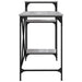 Birou cu rafturi, gri sonoma, 135x50x90 cm, lemn compozit/fier - WALTI WALTI