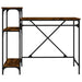 Birou cu rafturi stejar fumuriu 105x50x90 cm lemn compozit/fier - WALTI WALTI