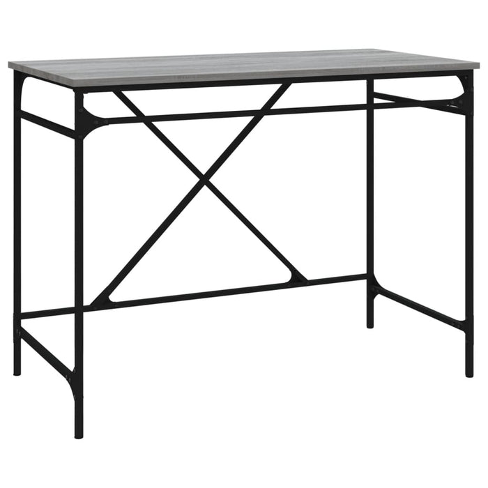 Birou, gri sonoma, 100x50x75 cm, lemn prelucrat și fier - WALTI WALTI