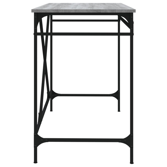 Birou, gri sonoma, 100x50x75 cm, lemn prelucrat și fier - WALTI WALTI