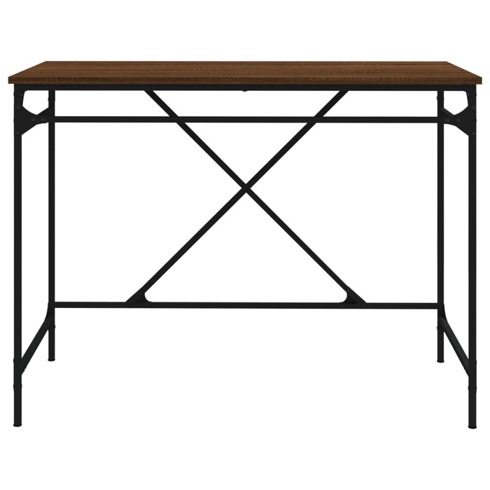 Birou, stejar maro, 100x50x75 cm, lemn prelucrat și fier - WALTI WALTI
