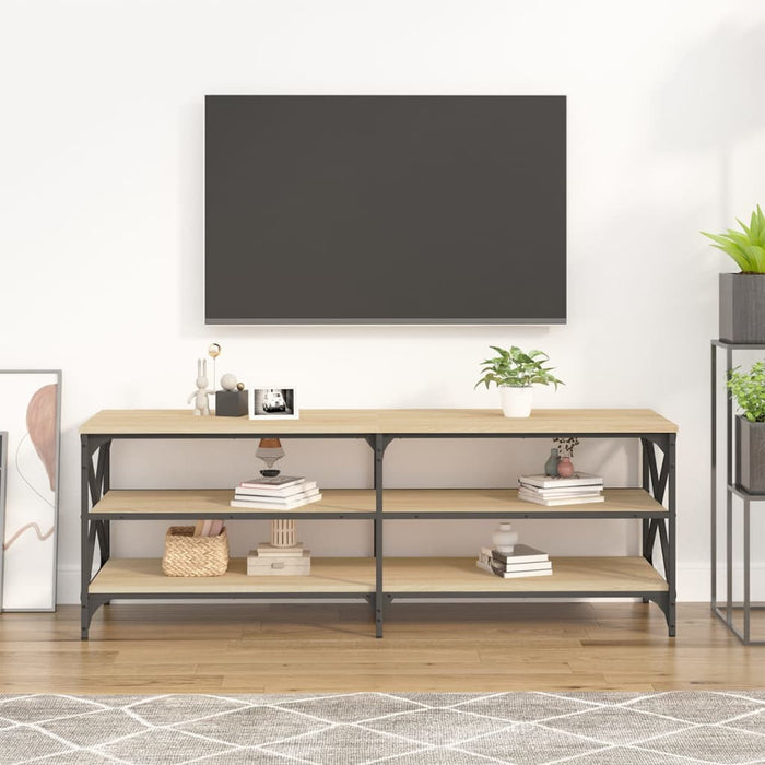 Comodă TV, stejar sonoma, 140x40x50 cm, lemn prelucrat WALTI