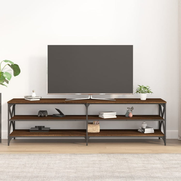 Comodă TV, stejar maro, 180x40x50 cm, lemn prelucrat WALTI