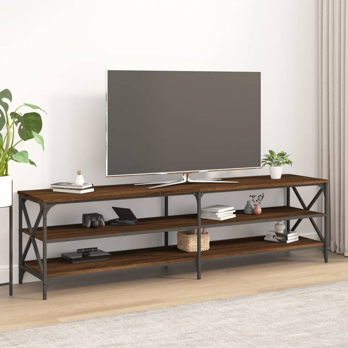 Comodă TV, stejar maro, 180x40x50 cm, lemn prelucrat WALTI