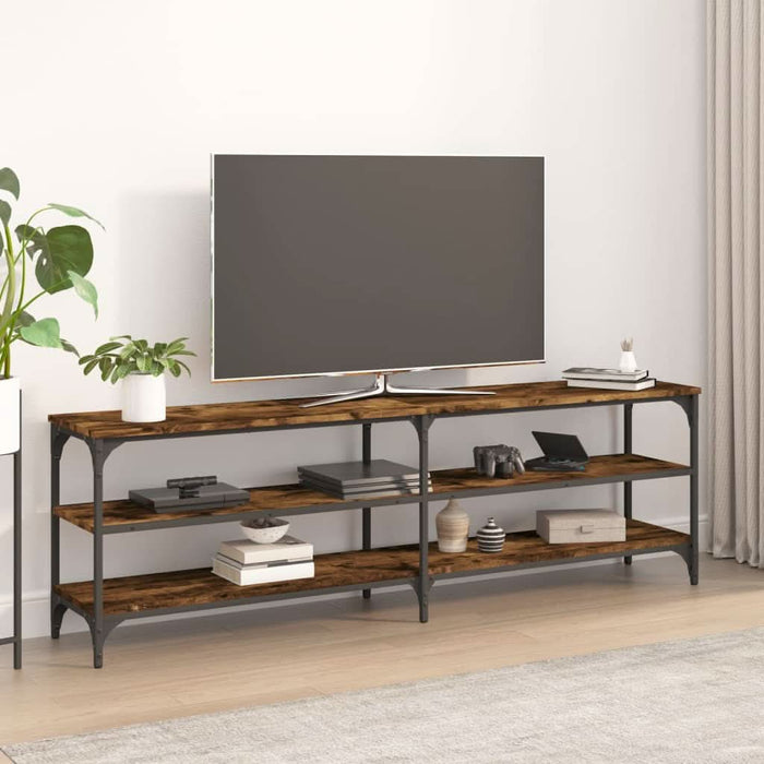 Comodă TV, stejar fumuriu, 160x30x50 cm, lemn prelucrat - WALTI WALTI