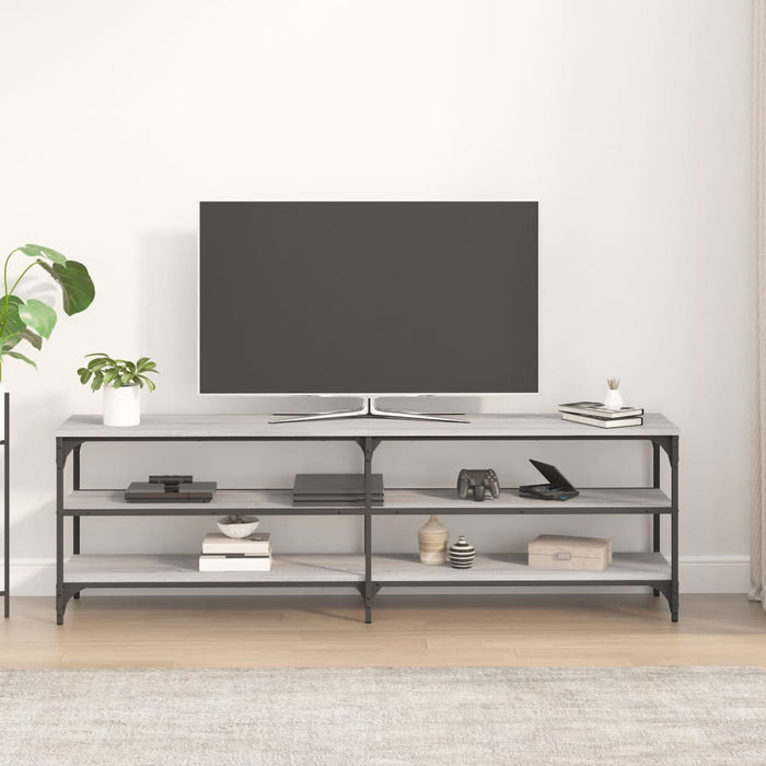 Comodă TV, gri sonoma, 160x30x50 cm, lemn prelucrat - WALTI WALTI