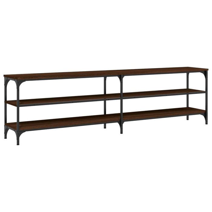 Comodă TV, stejar maro, 180x30x50 cm lemn prelucrat și metal - WALTI WALTI