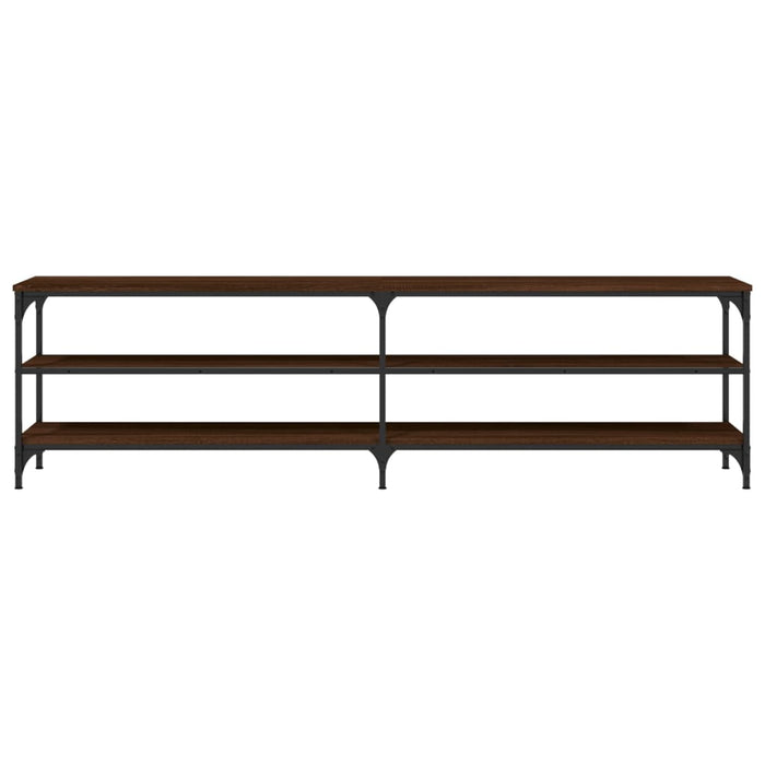 Comodă TV, stejar maro, 180x30x50 cm lemn prelucrat și metal - WALTI WALTI