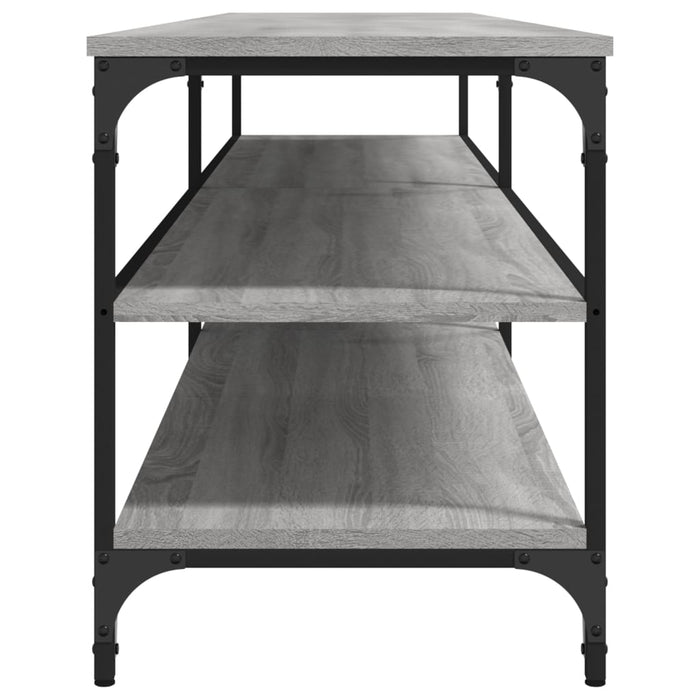 Comodă TV, gri sonoma, 200x30x50 cm, lemn prelucrat și metal - WALTI WALTI