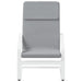 Scaun de relaxare, gri deschis, material textil - WALTI WALTI