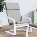 Scaun de relaxare, gri deschis, material textil - WALTI WALTI