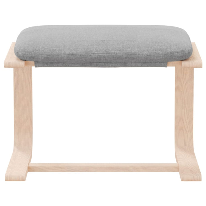 Taburet, gri deschis, 51x41x40 cm, material textil - WALTI WALTI
