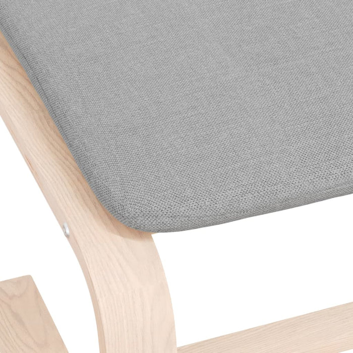 Taburet, gri deschis, 51x41x40 cm, material textil - WALTI WALTI