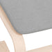 Taburet, gri deschis, 51x41x40 cm, material textil - WALTI WALTI