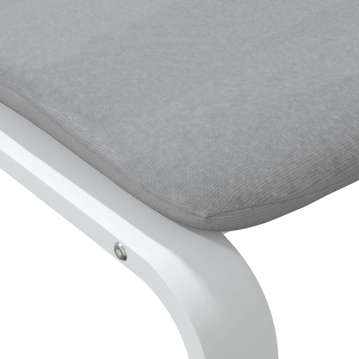 Taburet, gri deschis, 51x41x40 cm, material textil - WALTI WALTI