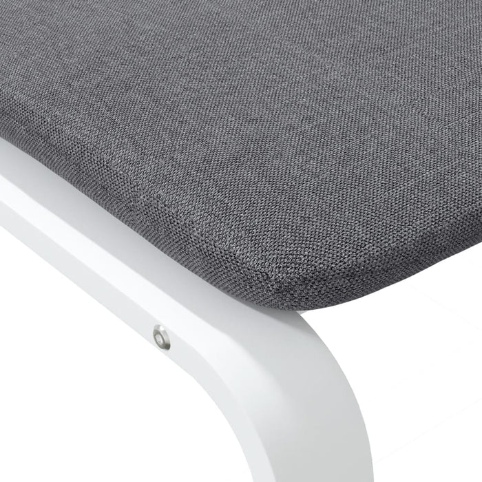 Taburet, gri închis, 51x41x40 cm, material textil - WALTI WALTI