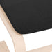 Taburet, negru, 51 x 41 x 40 cm, material textil - WALTI WALTI