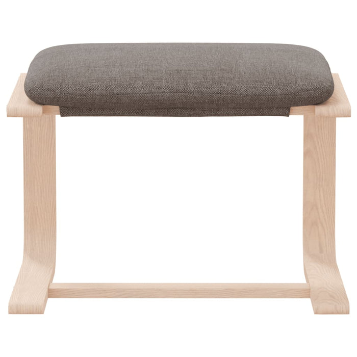 Taburet, gri taupe, 51 x 41 x 40 cm, material textil - WALTI WALTI