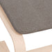 Taburet, gri taupe, 51 x 41 x 40 cm, material textil - WALTI WALTI
