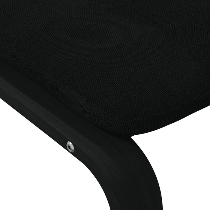 Taburet, negru, 51 x 41 x 40 cm, material textil - WALTI WALTI