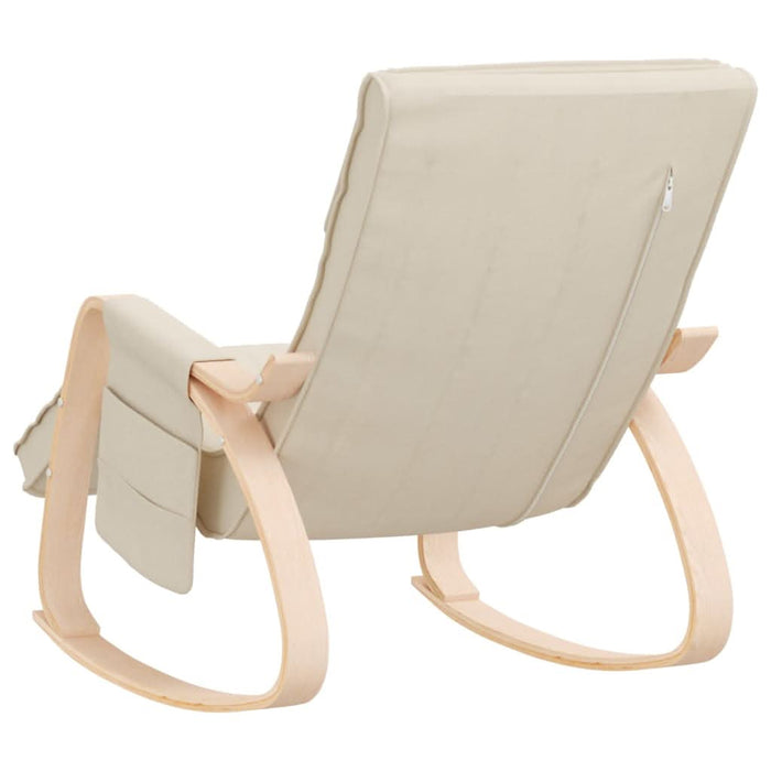 Scaun balansoar, crem, material textil - WALTI WALTI