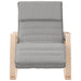 Scaun balansoar, gri deschis, material textil - WALTI WALTI