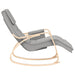 Scaun balansoar, gri deschis, material textil - WALTI WALTI