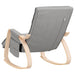 Scaun balansoar, gri deschis, material textil - WALTI WALTI