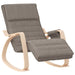 Scaun balansoar, gri taupe, material textil - WALTI WALTI