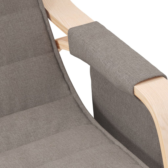 Scaun balansoar, gri taupe, material textil - WALTI WALTI