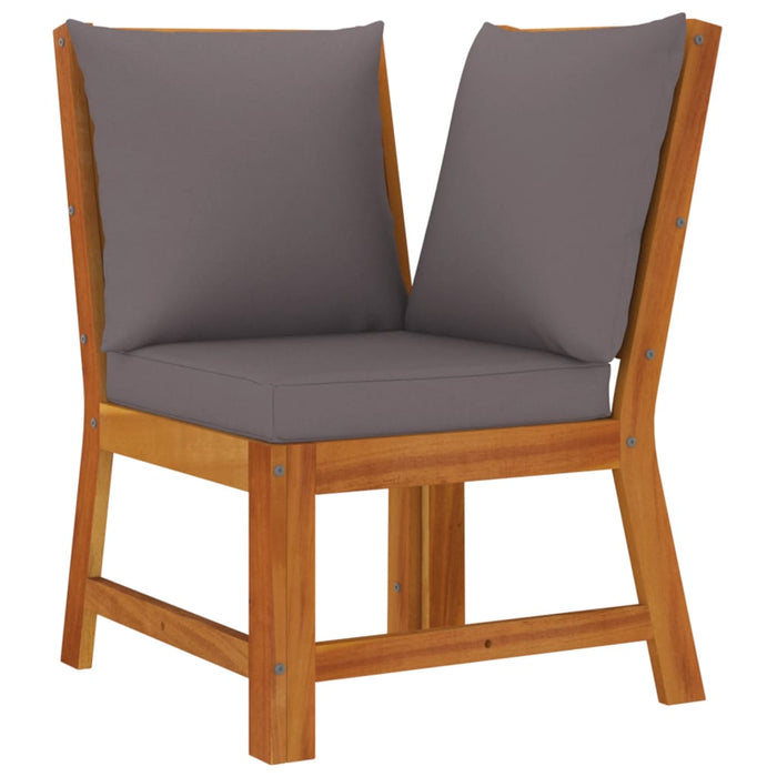 Set mobilier grădină cu perne, 6 piese, lemn masiv acacia WALTI