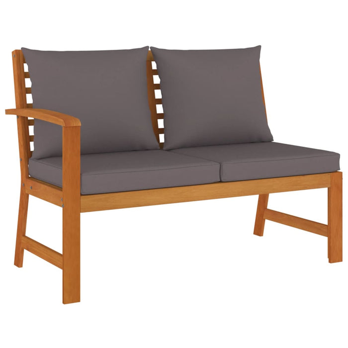 Set mobilier grădină cu perne, 11 piese, lemn masiv de acacia WALTI