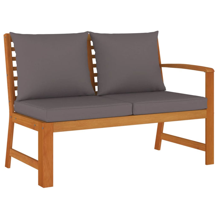 Set mobilier grădină cu perne, 11 piese, lemn masiv de acacia WALTI