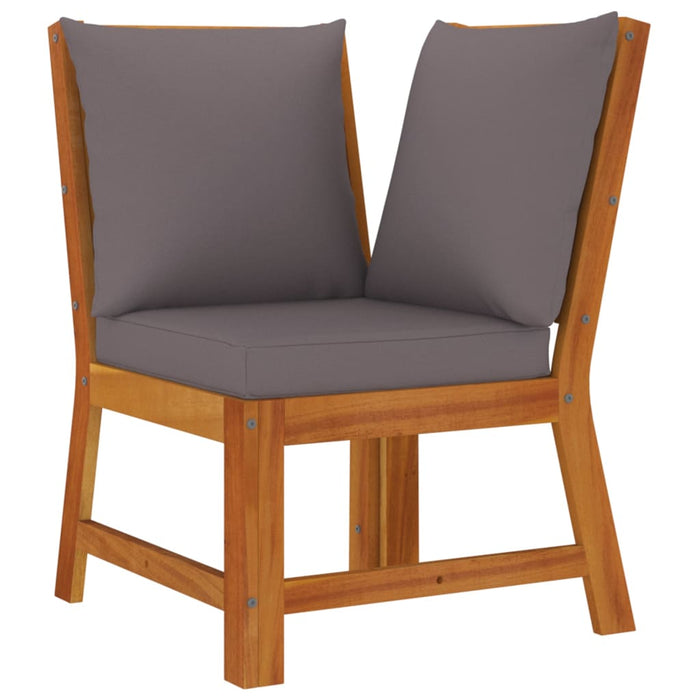 Set mobilier grădină cu perne, 11 piese, lemn masiv de acacia WALTI