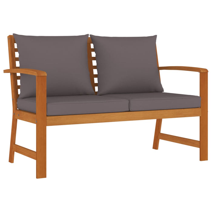 Set mobilier de grădină cu perne, 4 piese, lemn masiv de acacia - WALTI WALTI
