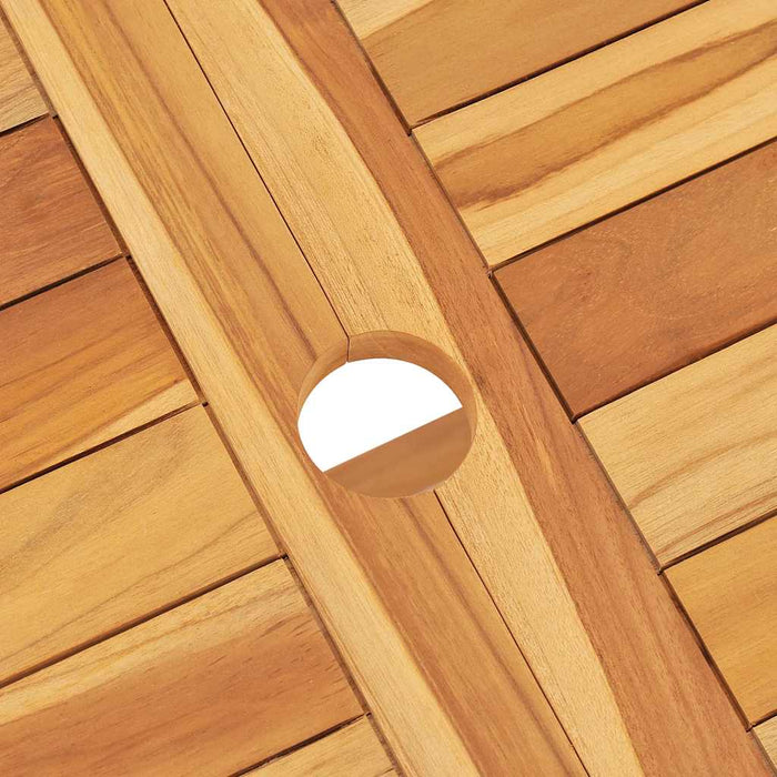Set masă pentru grădină, lemn masiv de tec, 5 piese WALTI