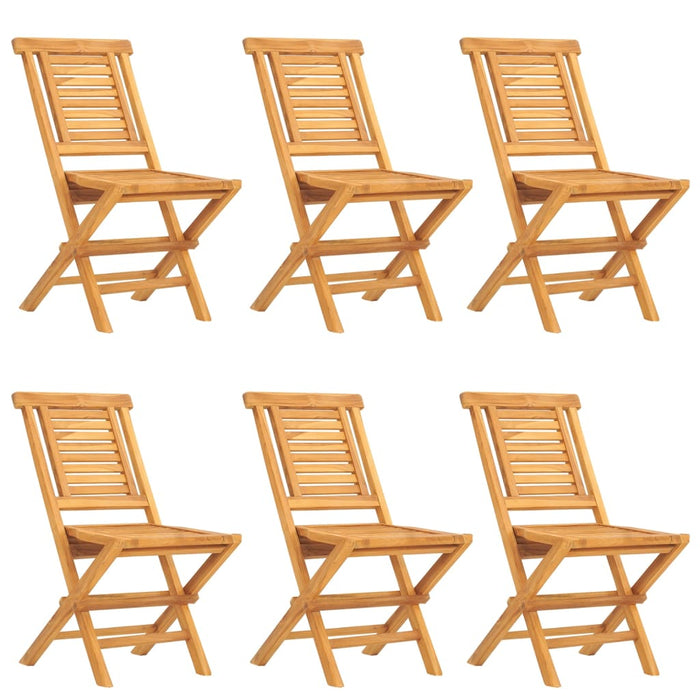 Set mobilier de grădină, 7 piese, lemn masiv de tec WALTI
