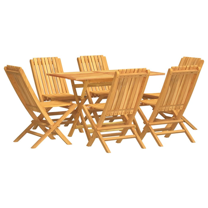 Set mobilier de grădină, 7 piese, lemn masiv de tec WALTI