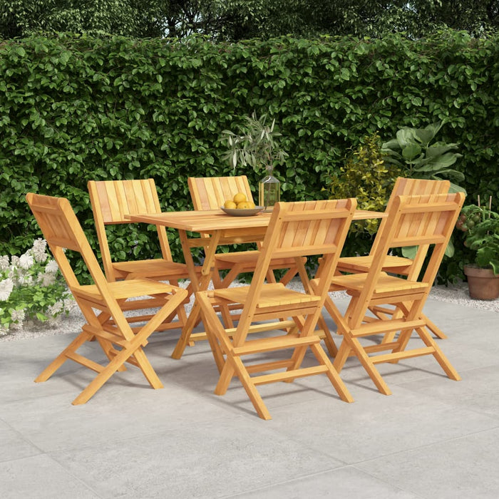 Set mobilier de grădină, 7 piese, lemn masiv de tec WALTI