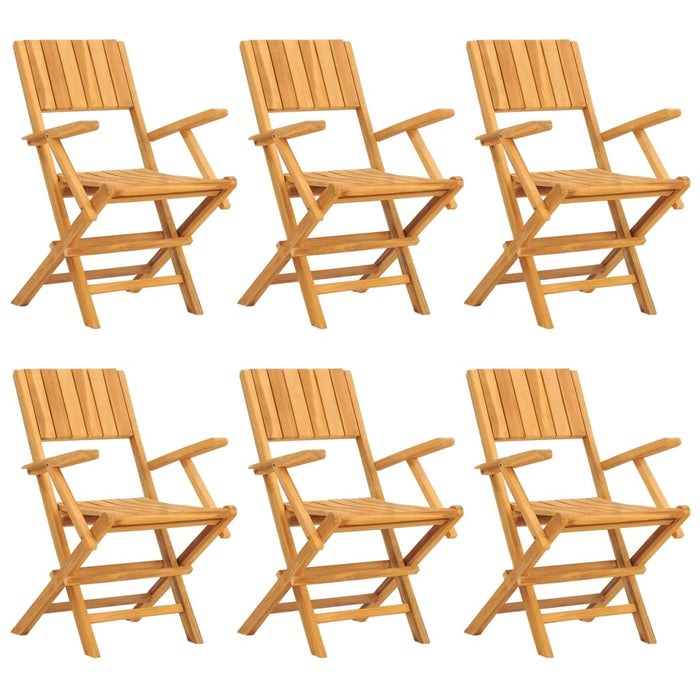 Set mobilier de grădină, 7 piese, lemn masiv de tec WALTI