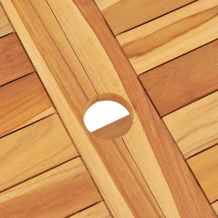 Set masă pentru grădină, lemn masiv de tec, 5 piese WALTI