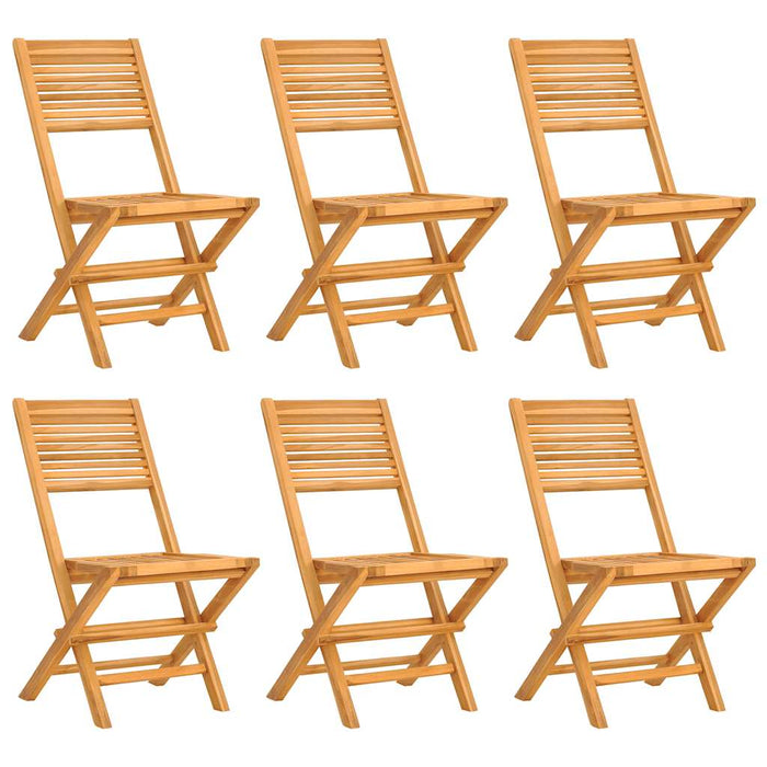 Set mobilier de grădină, 7 piese, lemn masiv de tec WALTI