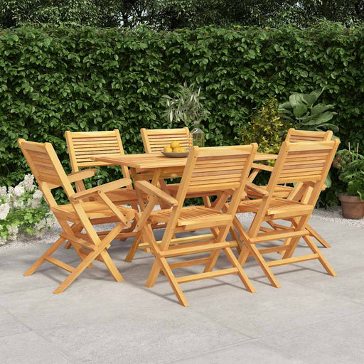 Set mobilier de grădină, 7 piese, lemn masiv de tec - WALTI WALTI