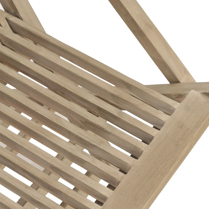 Set mobilier de grădină, 7 piese, gri, lemn masiv de tec - WALTI WALTI