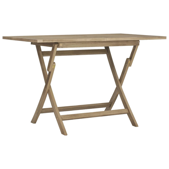 Set mobilier de grădină, 7 piese, gri, lemn masiv de tec - WALTI WALTI