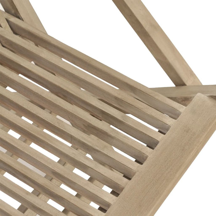 Scaune de grădină pliante 8 buc. gri 56x61x89 cm lemn masiv tec - WALTI WALTI