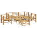 Set mobilier de grădină cu perne gri deschis, 8 piese, bambus - WALTI WALTI