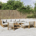 Set mobilier de grădină cu perne gri deschis, 12 piese, bambus - WALTI WALTI