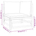 Set mobilier de grădină cu perne gri deschis, 9 piese, bambus - WALTI WALTI