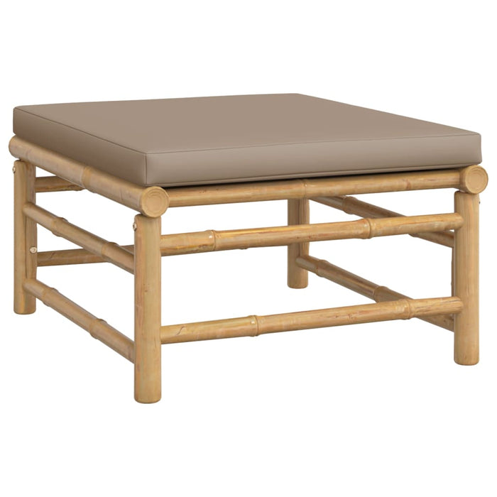 Set mobilier de grădină cu perne gri taupe, 8 piese, bambus - WALTI WALTI